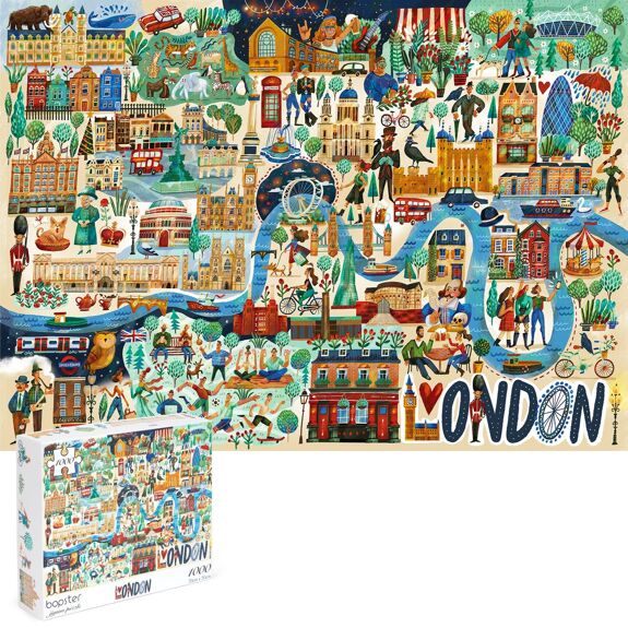 1000 piece London Jigsaw Puzzle - Litterly