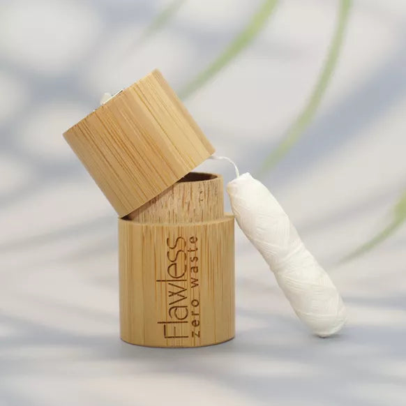 Compostable Dental Floss with Bamboo Dispenser - Litterly