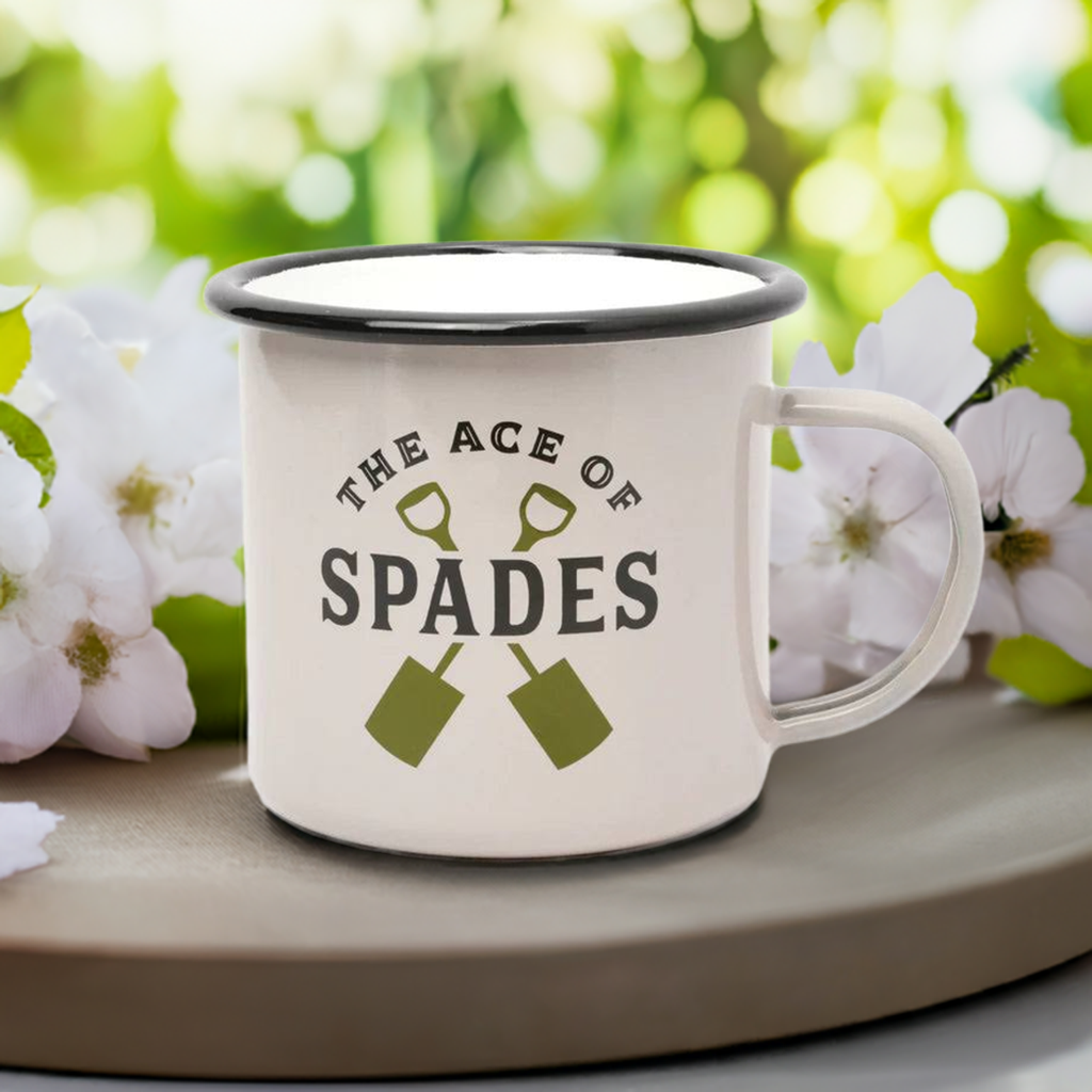 Enamel Mug - Ace of Spades 17 fl.oz/500 ml