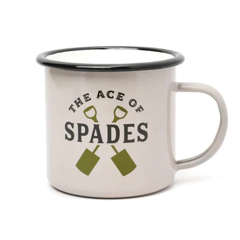 Enamel Mug - Ace of Spades 17 fl.oz/500 ml - Litterly