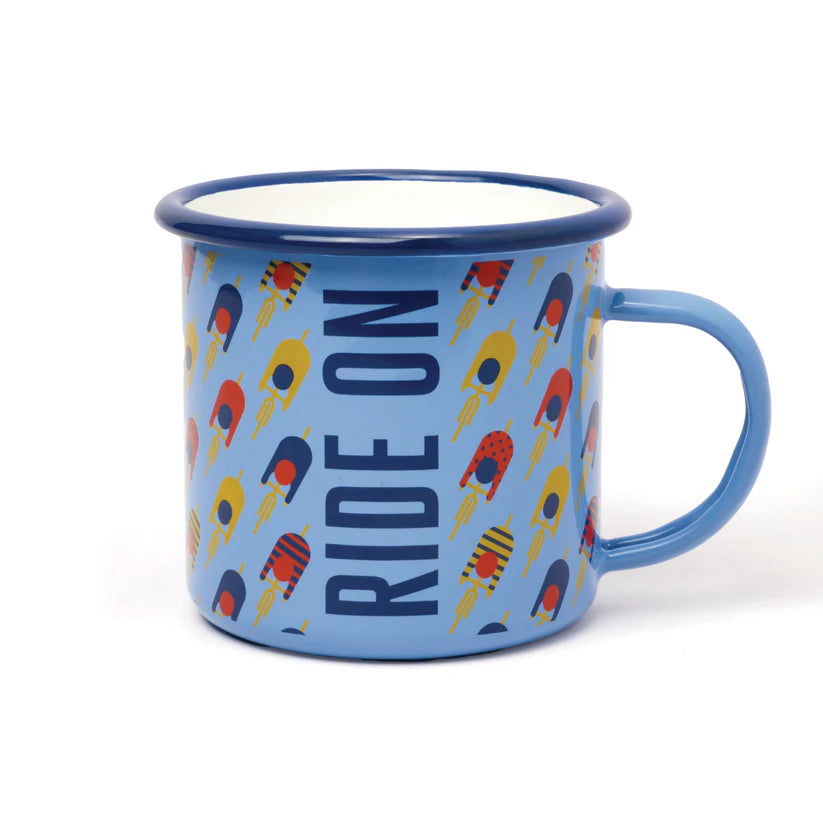 Enamel Mug -Cycling 17 fl.oz/500 ml - Litterly