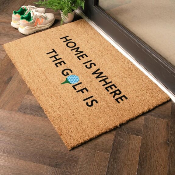 Home is where the golf is doormat - Litterly