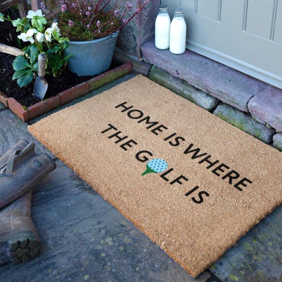 Home is where the golf is doormat - Litterly