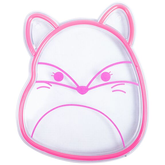 Squishmallows Fifi the Fox Neon Wall Light - Pink USB Powered - Litterly