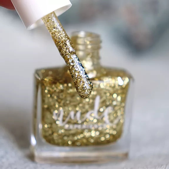VENUS - PEEL-OFF gold glitter varnish - Litterly
