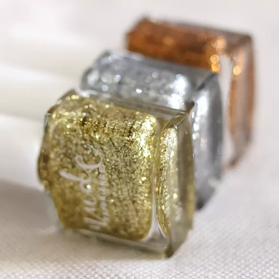 VENUS - PEEL-OFF gold glitter varnish - Litterly