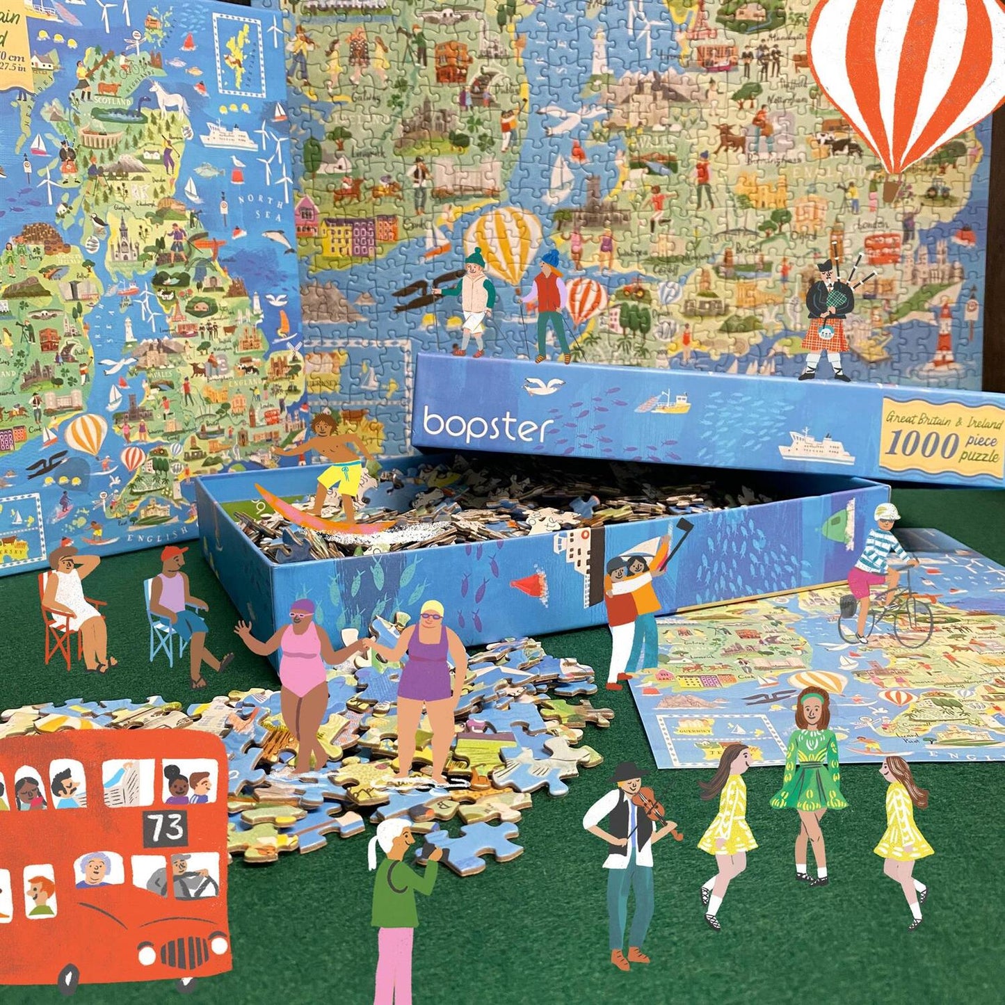 1000 piece Great Britain & Ireland Puzzle