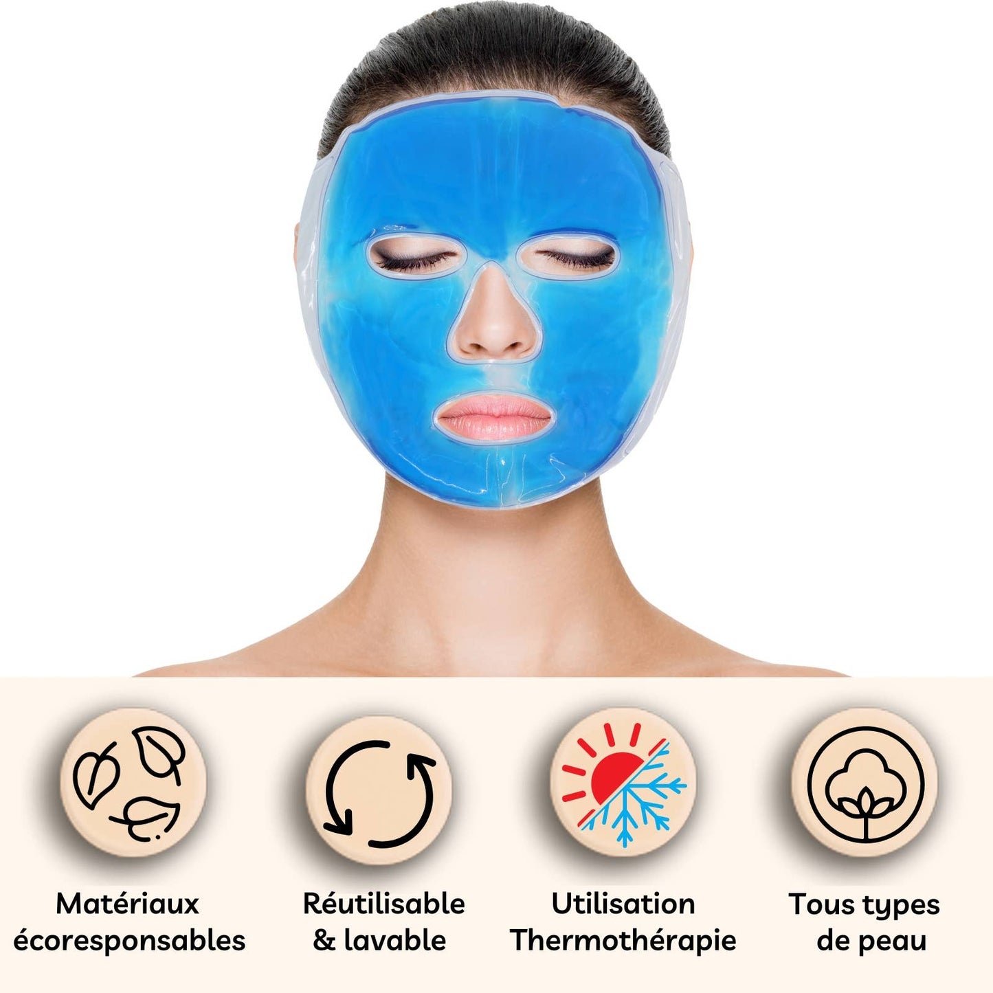 Hot or Cold Thermotherapeutic Relaxing Gel Mask