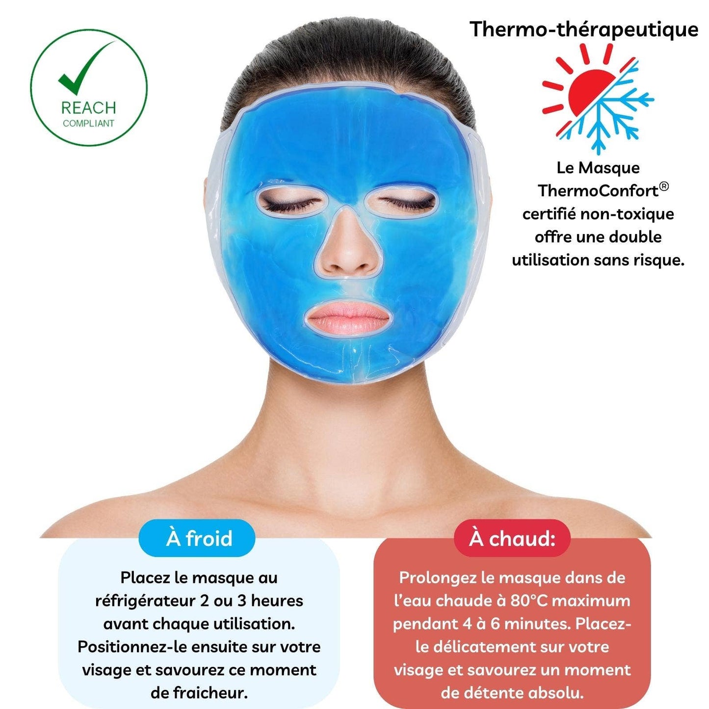 Hot or Cold Thermotherapeutic Relaxing Gel Mask