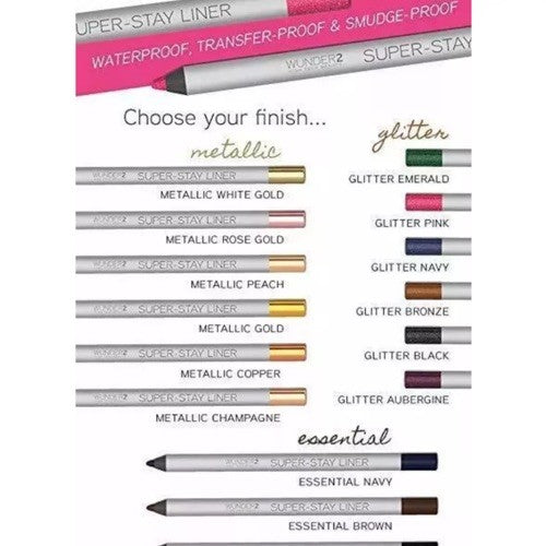 Wunder2 High Tech Beauty Super Stay Liner Eyeliner Pencil Metallic Gold