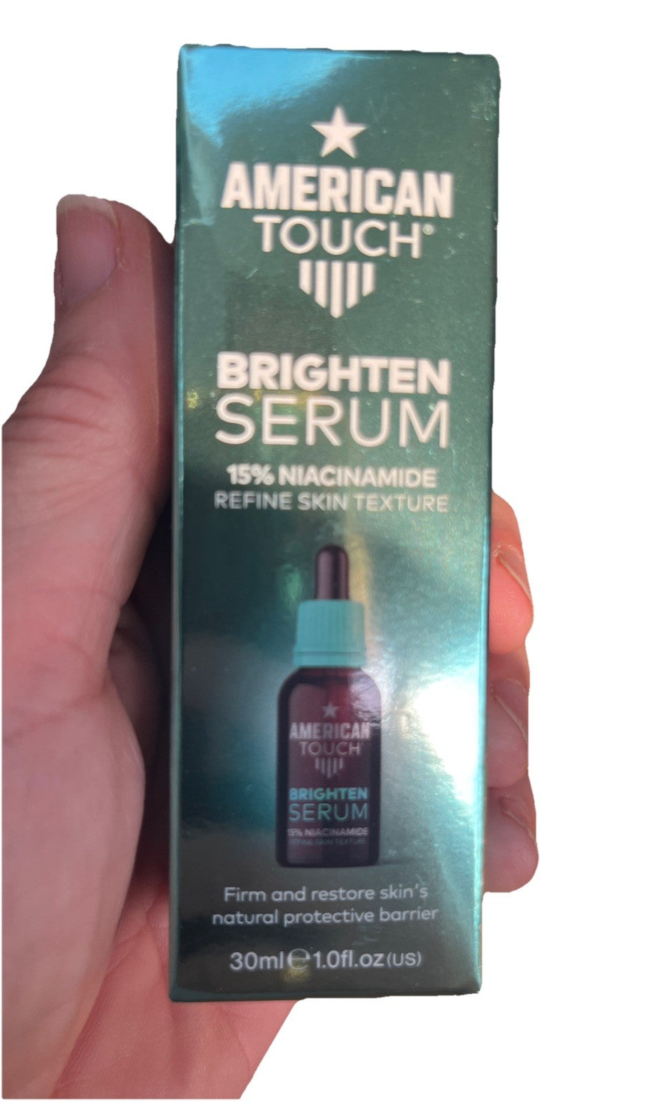 American Touch Brighten Serum 30ml Refine Skin Texture Brand New In Box