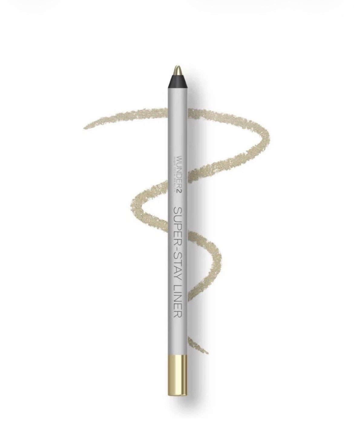 Wunder2 High Tech Beauty Super Stay Liner Eyeliner Pencil Metallic White Gold