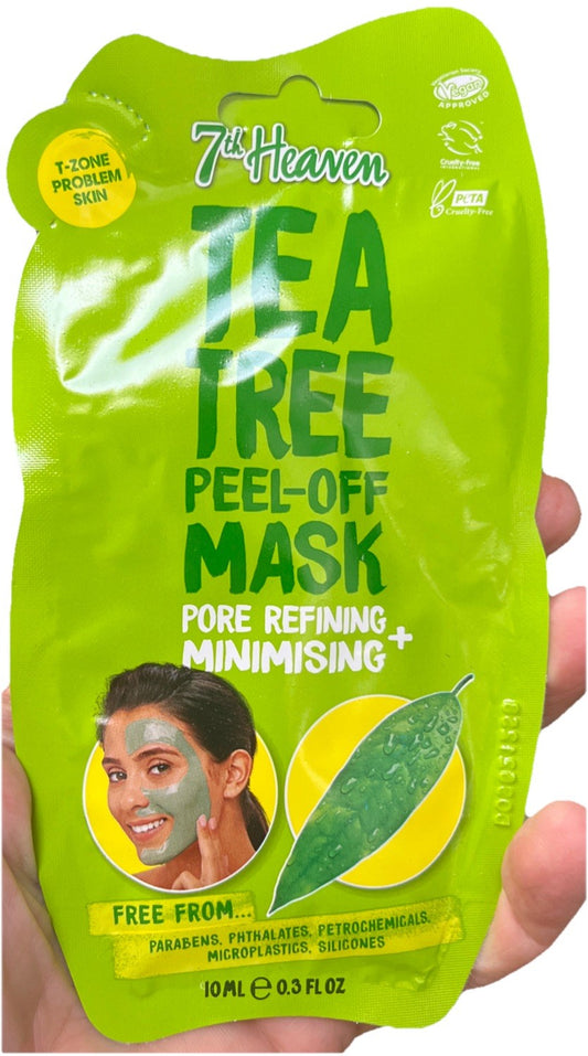 7th Heaven Tea Tree Peel-of Mask Pore Refining/minimising/Vegan - Seller 12 Pack