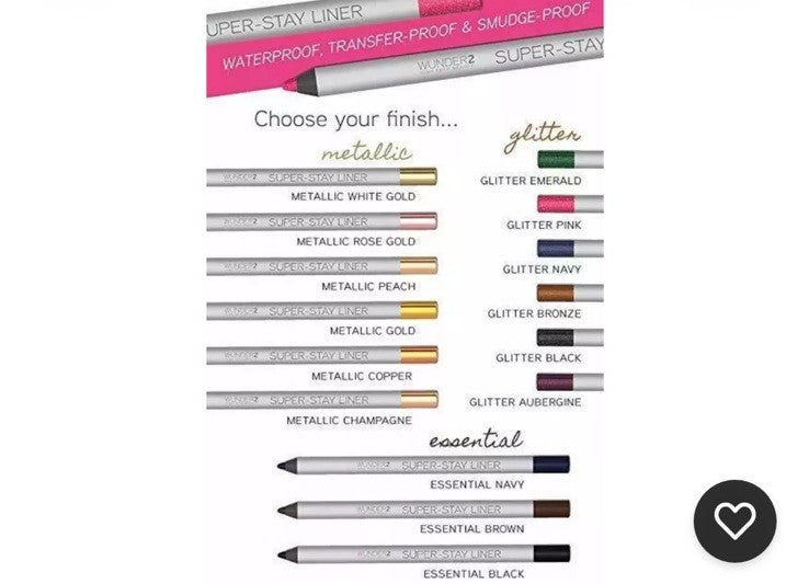 WUNDER2 High Tech Beauty Super-Stay Waterproof Eye Liner - glitter pink 