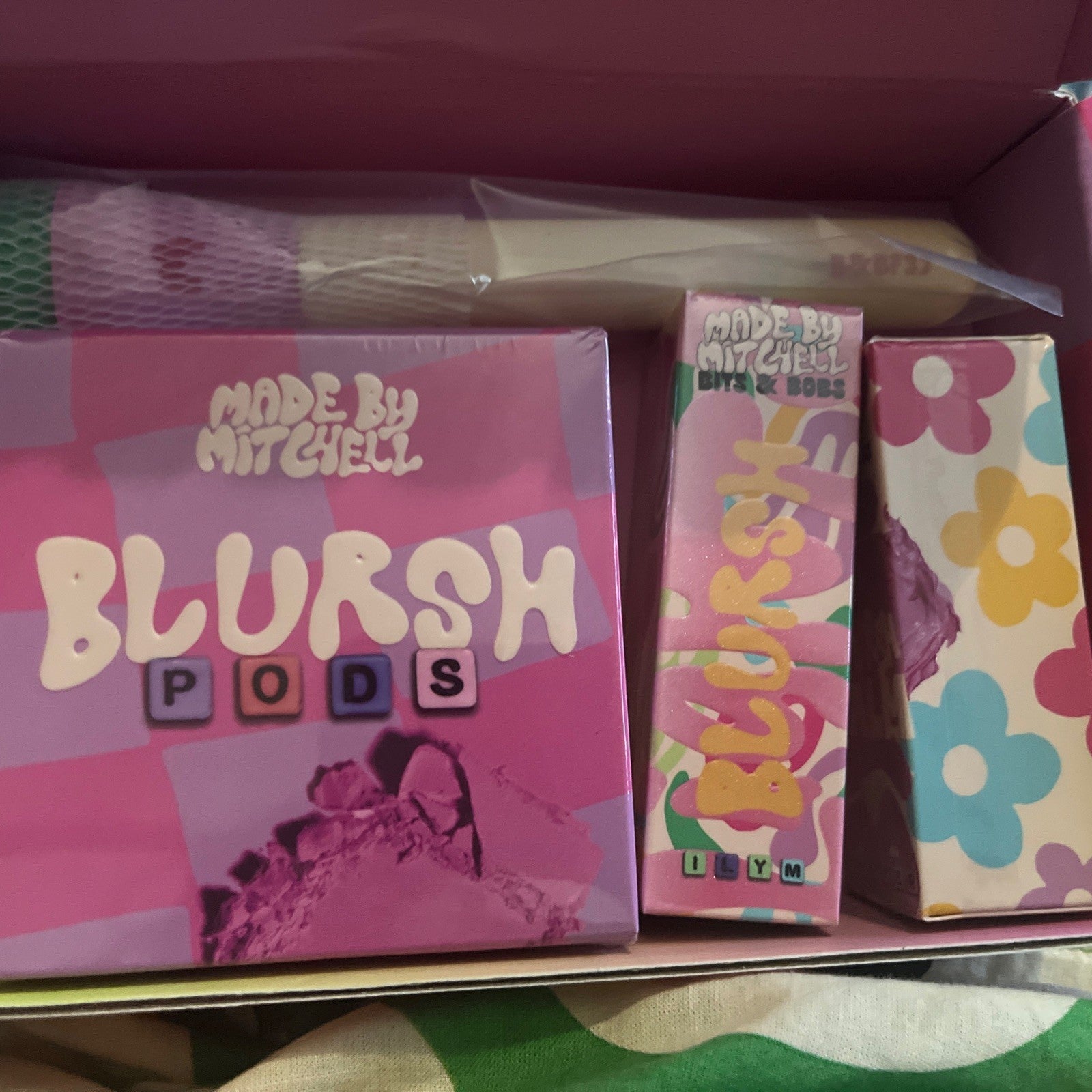  Made by Mitchell BNIB bits & bobs Blush crush glow baby glow set sealed 