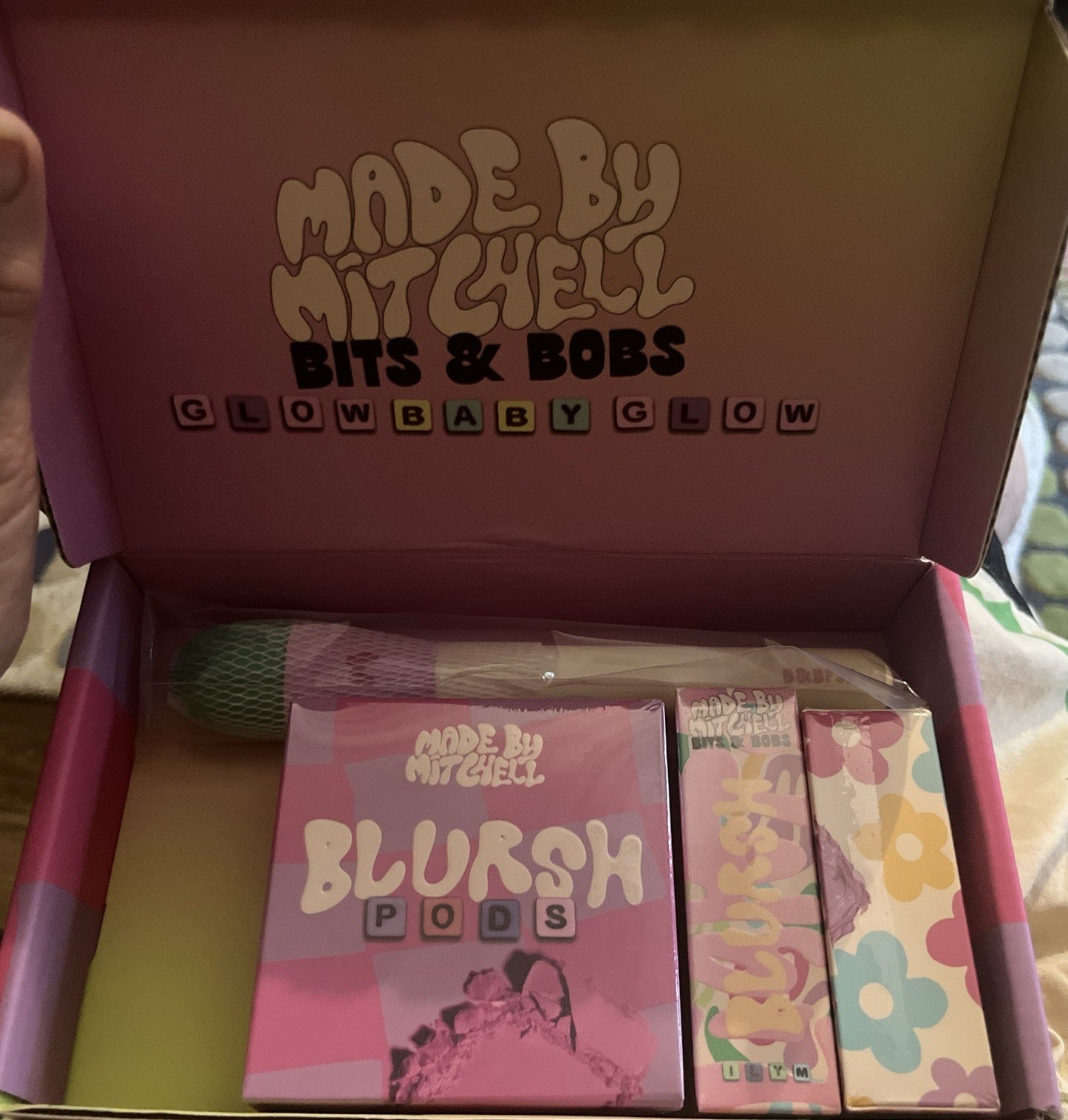  Made by Mitchell BNIB bits & bobs Blush crush glow baby glow set sealed 