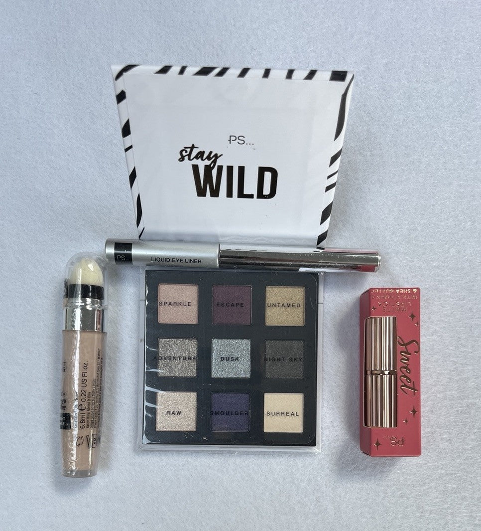 4 piece Make Up Set |Great Gift |Eyeshadow, Liquid Eyeliner, Lipstick  Concealer