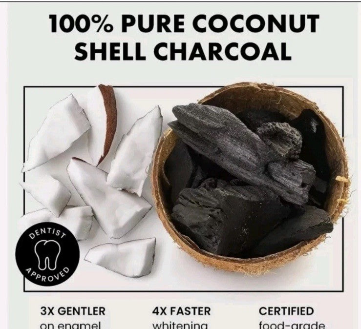 Activated Charcoal Teeth Tooth Whitening Powder Coconut Natural Organic Vegan