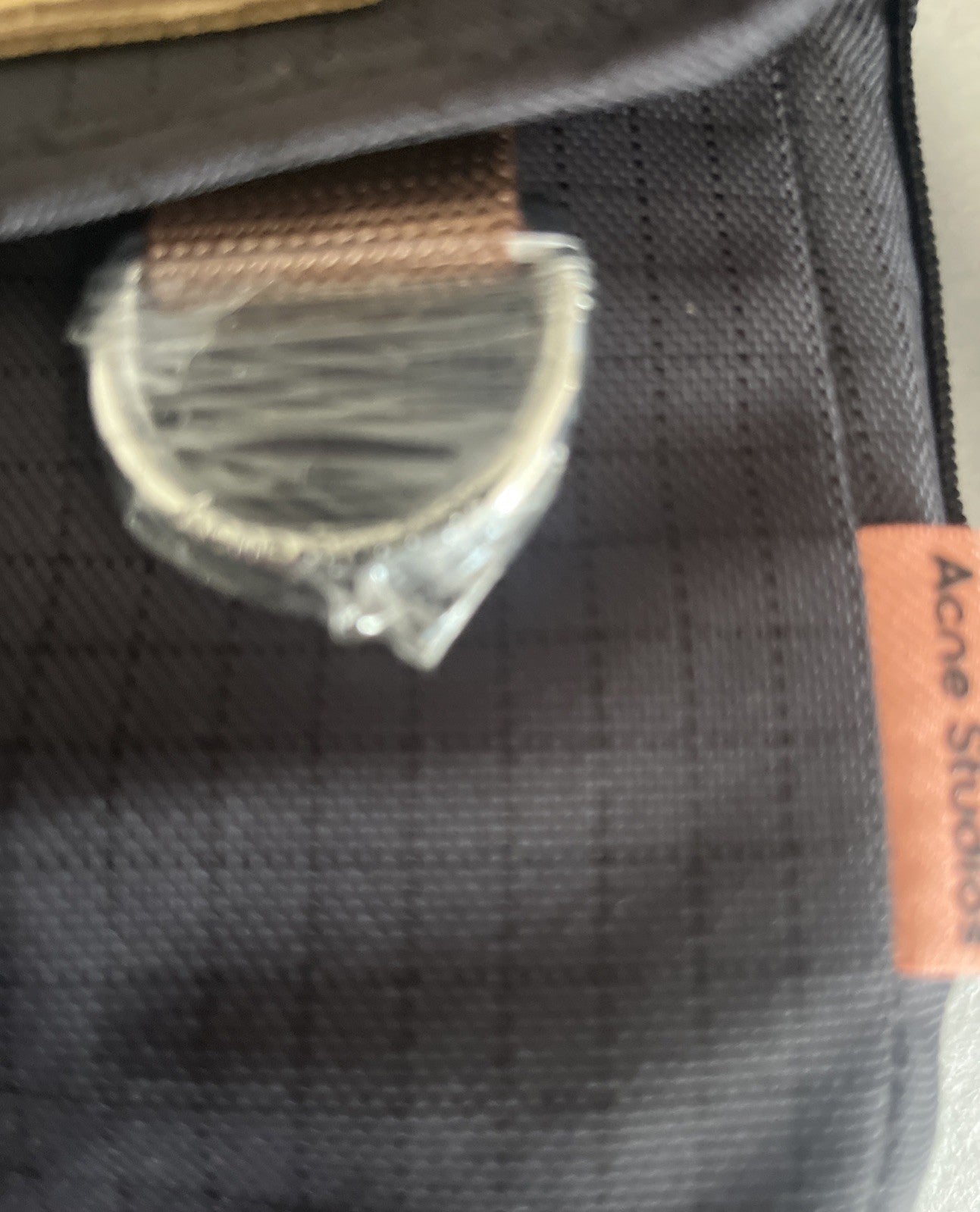 Acne Studios Post Ripstop Suede Mini Messenger Bag