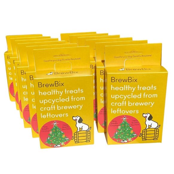 BrewBix Peanut Butter Dog Biscuit Christmas box